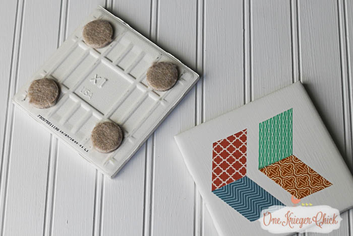 Quilt Block inspired Coasters-feature 2-5 OneKriegerChick
